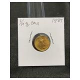 1987 US 1/10oz Gold Coin