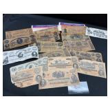 Group of Confederate Reproduction Currency