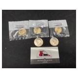 Lot of 3 Golden $1 and Two Halves