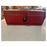 Empty plastic Kent toolbox