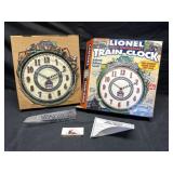 Lionel train clock