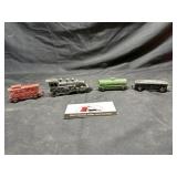 Vintage aluminum trains