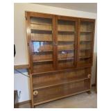 Custom made wooden display cabinet