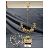 MCM Art deco Jadeite table lamp