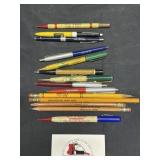 Vintage advertising Anita, Ia pens and pencils