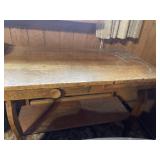 Primitive wooden side table
