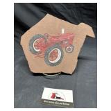 Painted tractor decor