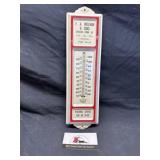 Vintage metal advertising thermometer