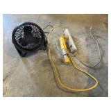 Fan , surge protector, and light
