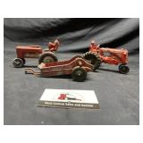 Huntley manure spreader and misc tractors