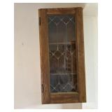 Leaded glass door cabinet- homemade