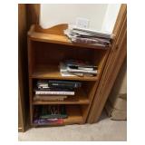 Book shelf with tractor magazines and books