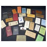 Vintage livestock account books