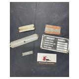 Vintage metal badges