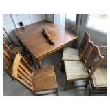 Wooden table and chairs