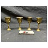 Brass wine goblets