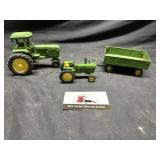 John Deere tractors and wagon toys