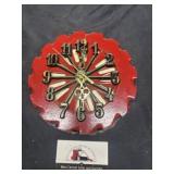 Metal planter plate clock