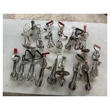 Vintage hand crank egg beaters