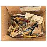 Vintage advertising pens and pencils