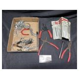 Pliers, wrenches, misc