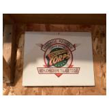 Plastic John Deere sign