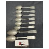 Spoons marked Nevada Silver Metal