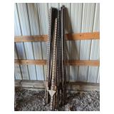 20 Steel T Fence Posts Assorted