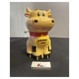 Plastic talking cow cookie jar