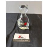 MCM glass bird that swallowed a fish