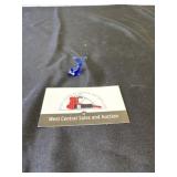 Mini blue glass whale