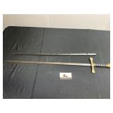 Militia sword and scabbard