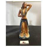 Vintage chalkware Hawaiian girl
