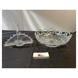 Clear glass serving ware