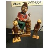 MCM wooden golf decor