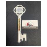 Plastic Hamlin, IA advertising thermometer