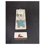 Turquoise butterfly set