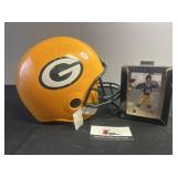 Green Bat packers helmet and ornament