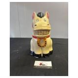 Plastic talking horse cookie jar