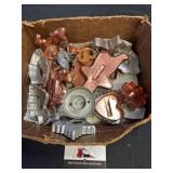 Vintage metal cookie cutters