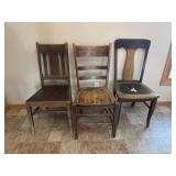 Wooden chairs