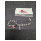 Vintage ISU Sterling Charm Bracelet