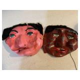 Vintage Paper Mache Masks