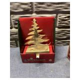 Brass stocking holder