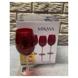 Ruby jewels wine glasses