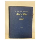 Whoï¿½s Who In Iowa 1940