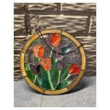 10in stained glass like decor