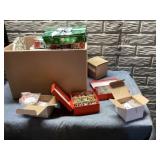 Christmas tins and ornaments