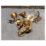 Rustic bells, copper items