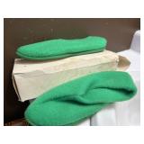 Vintage fleece slippers